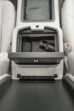 GMC Sierra 1500 Console Safe - Tuffy Products - Keyed Lock - Black - `07-`13